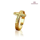 Anel de Jesus - Folheado a Ouro - Ajustável