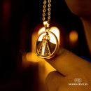 Colar Nossa Senhora Aparecida Dupla Face | Zircônia Premium Ouro 14K