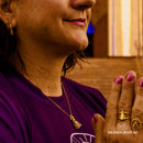 Colar Nossa Senhora Aparecida Dupla Face - Zircônia Premium & Ouro 14K [COMPRE 1 LEVE 2]