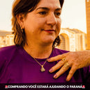 Colar Nossa Senhora Aparecida Dupla Face - Zircônia Premium & Ouro 14K [COMPRE 1 LEVE 2]